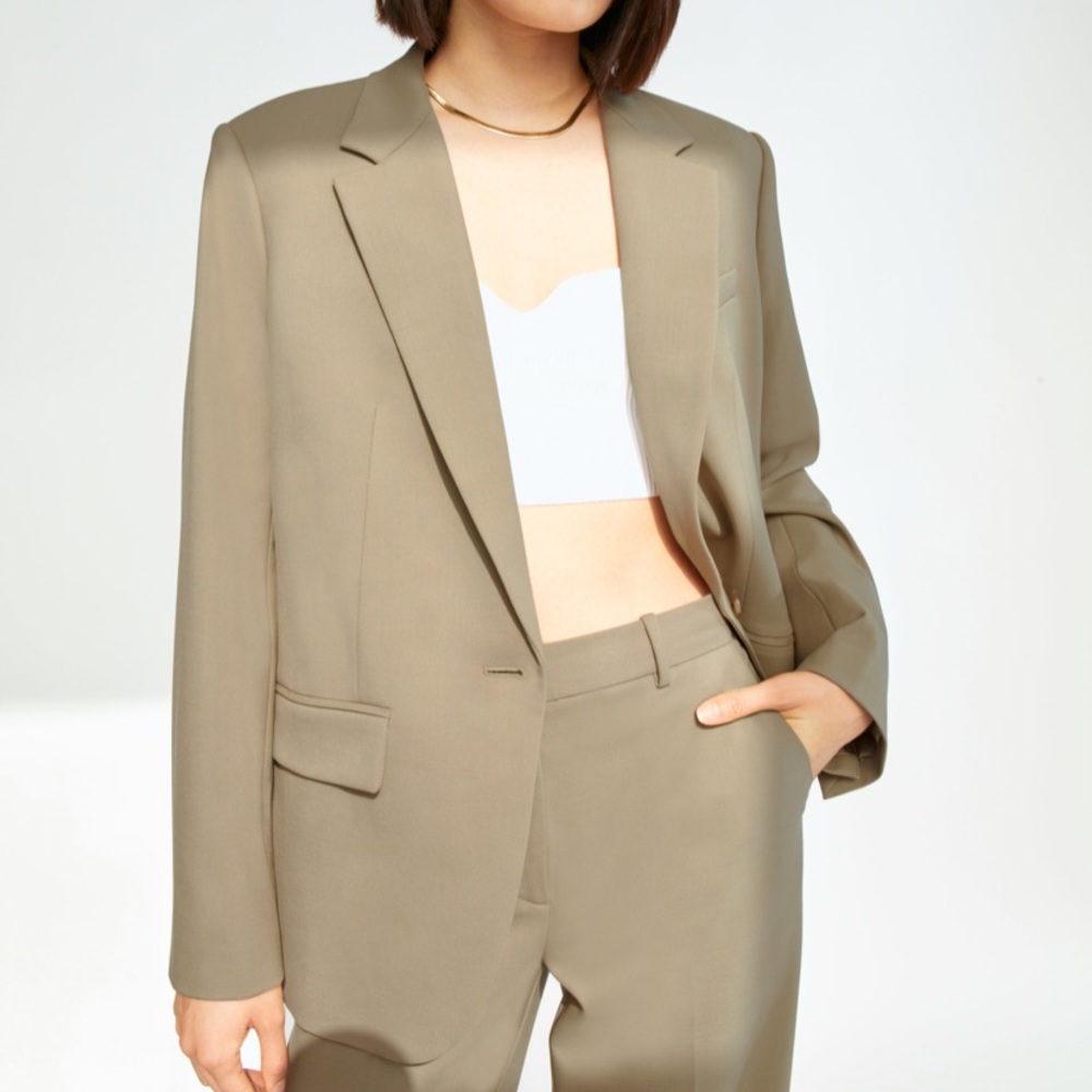 Agency Blazer Taupe Beige